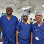 Dr. Omeje and surgeons