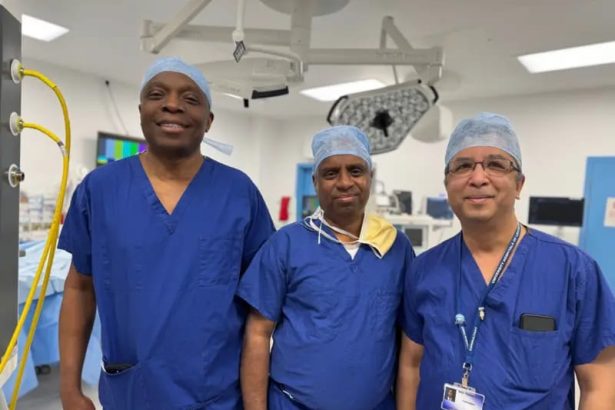 Dr. Omeje and surgeons